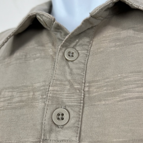 Columbia Polo Shirt Men Extra Large Tan Short Sleeve Collared Tee Textured Adult - Picture 10 of 14